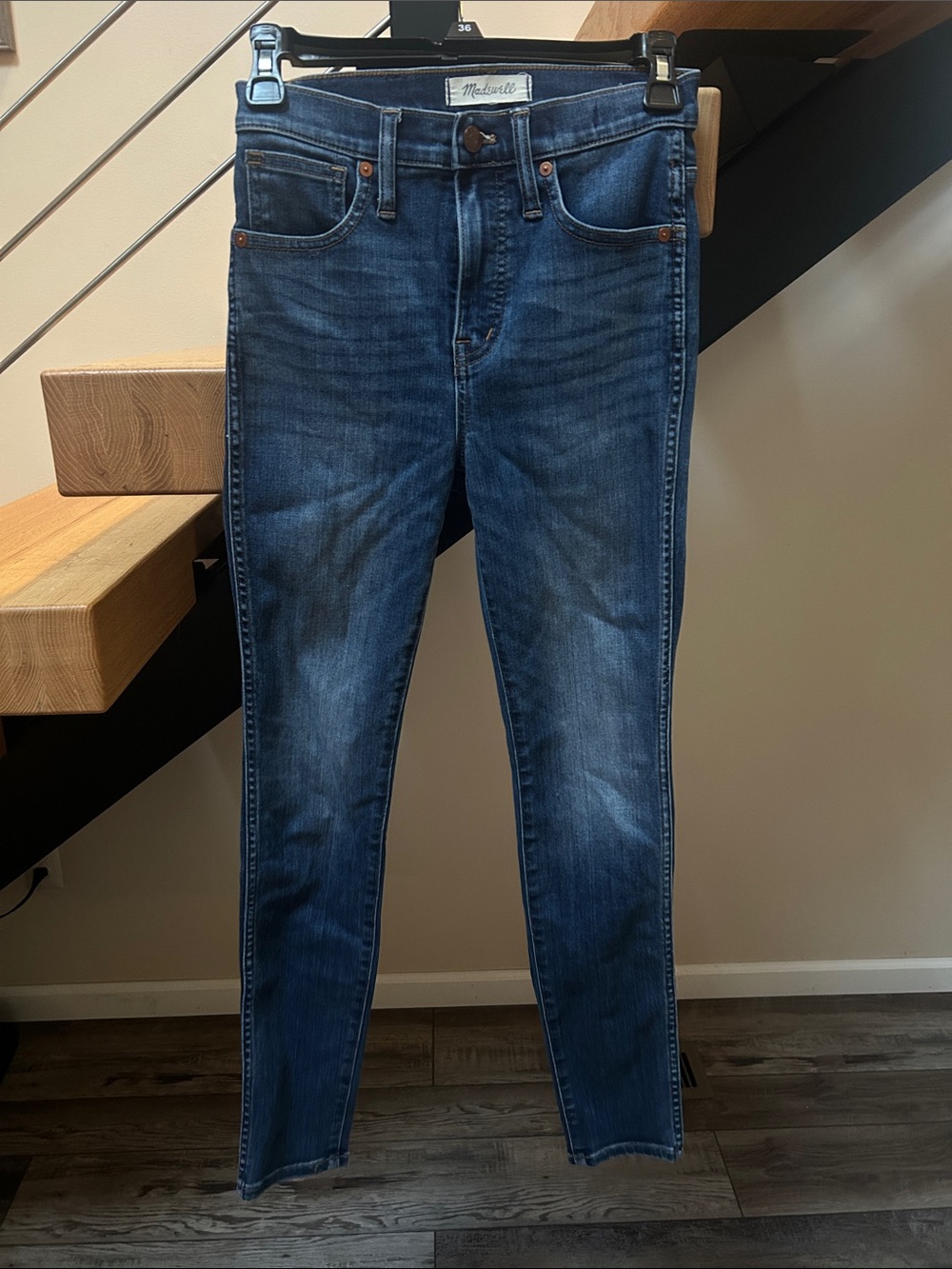 Madewell Indigo Blue Skinny Jeans 10”High Rise Skinny